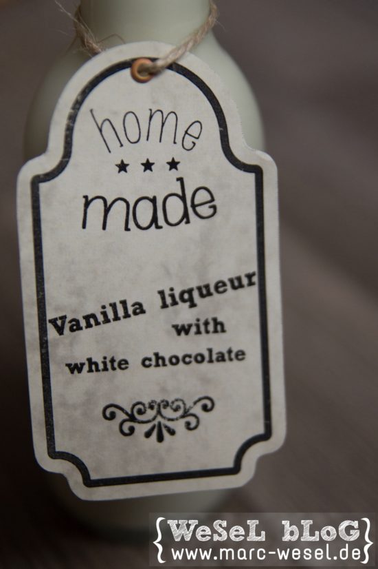 Vanillelikör mit weißer Schokolade - home made - wesel.blog | DIY ...
