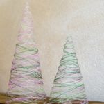 DIY_Textiltannenbäume / Garn Weihnachtsbäume