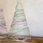 DIY_Textiltannenbäume / Garn Weihnachtsbäume