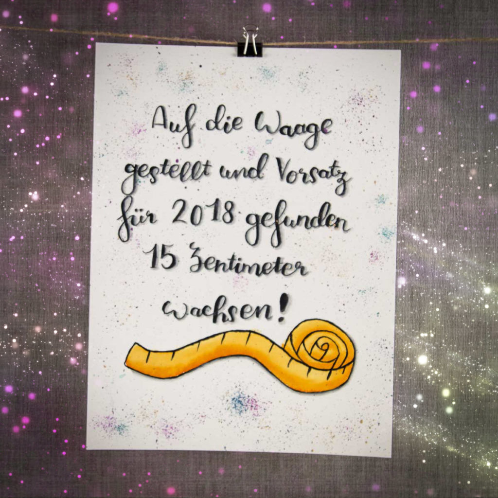 Vorsatz fürs neue Jahr Wachsen *Handlettering* wesel.blog DIY